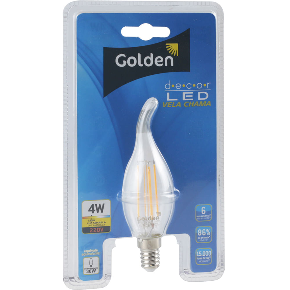 Lampada-LED-Vela-Chama-com-Filamento-Decorled-4W-Golden-220V-01 Lampada-LED-Vela-Chama-com-Filamento-Decorled-4W-Golden-220V-01