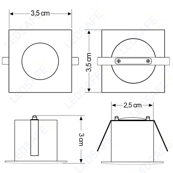Spot-LED-de-Embutir-Embutir-Mini-Dicroica-2W-Quadrada-Branco-Quente-Lente-Fosca-04