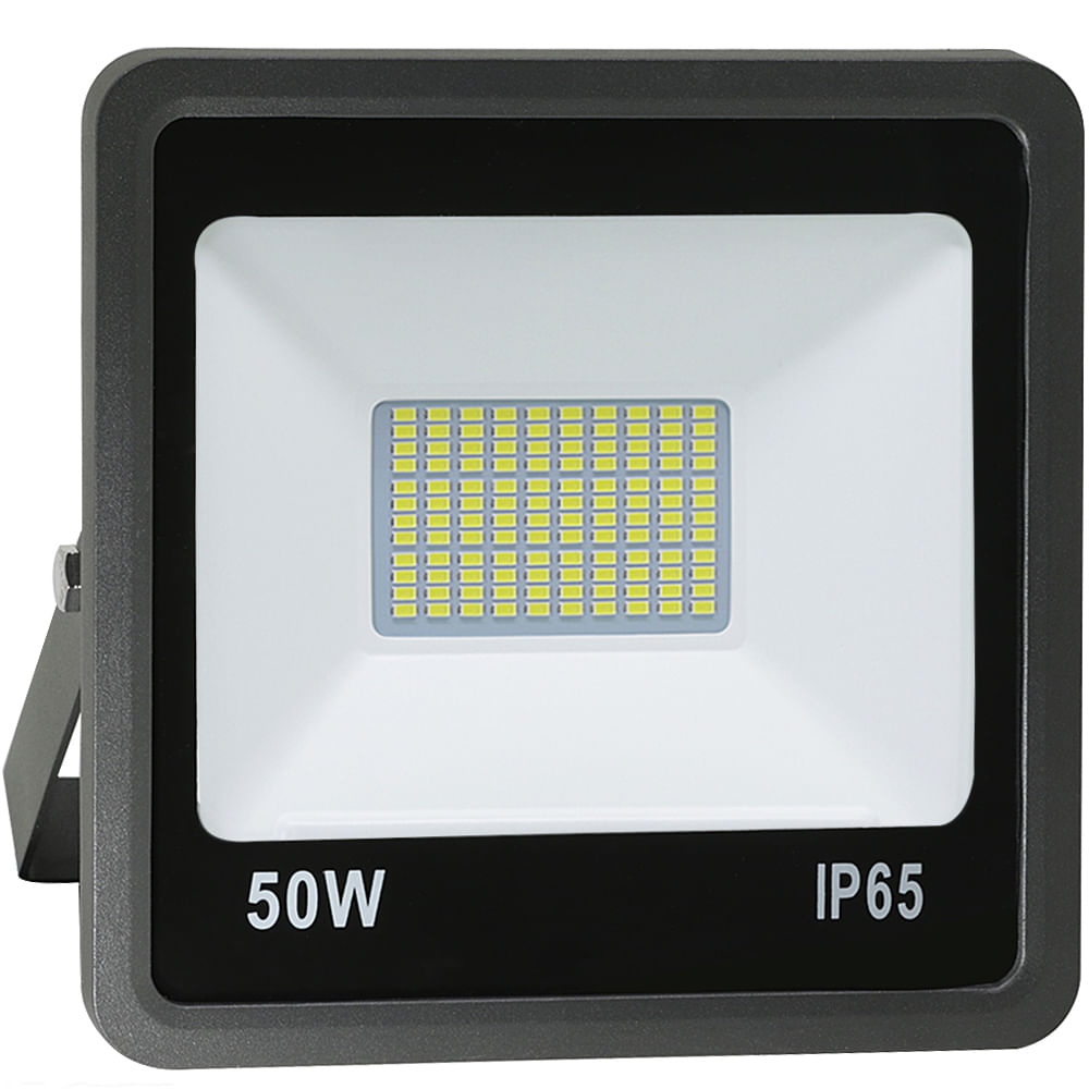Refletor-de-LED-50W-SMD-Preto---Luz-Branca-Fria-6000K-Ledsafe®-1