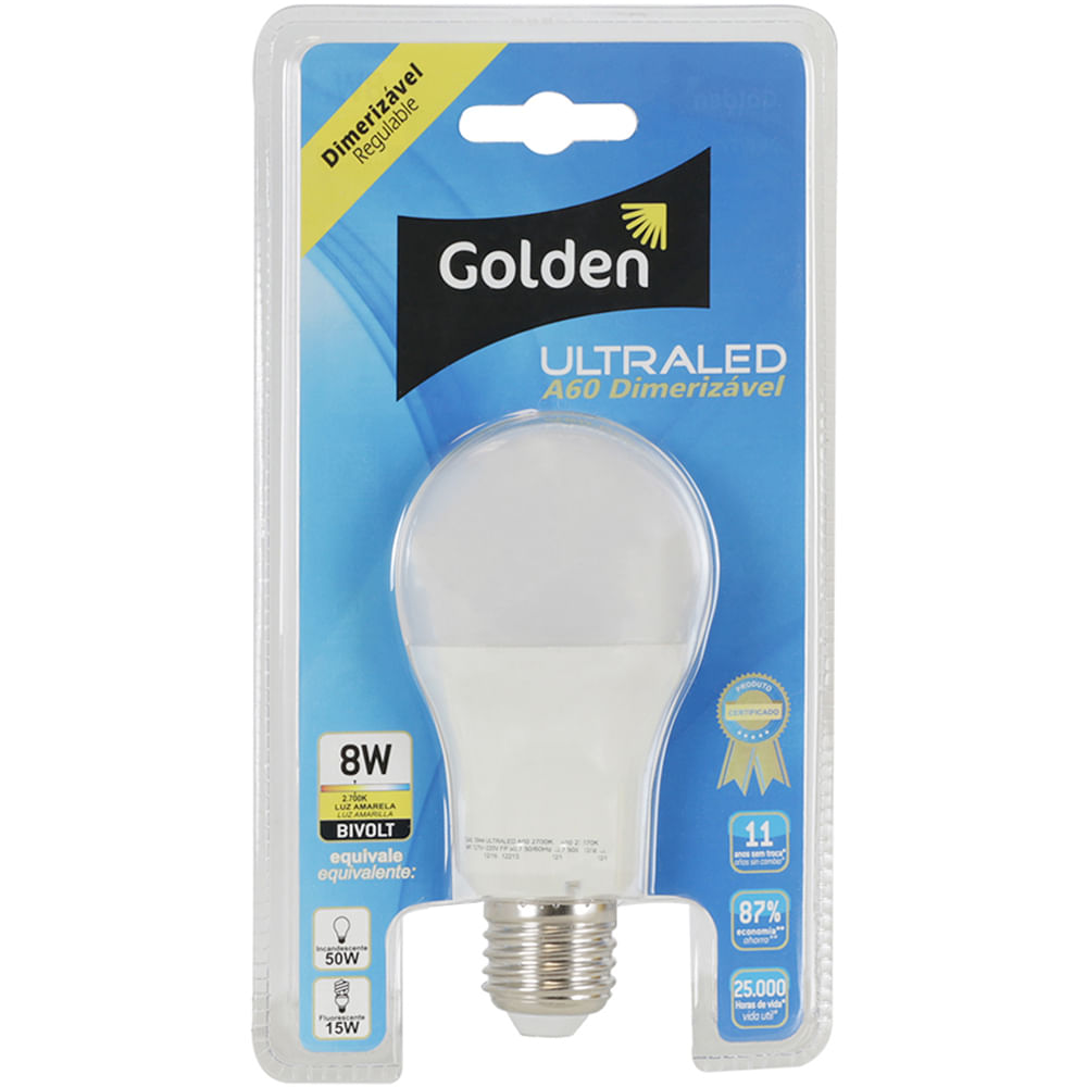 Lampada-LED-8W-Dimerizavel--Bulbo-E27-Bivolt-Golden-01 Lampada-LED-8W-Dimerizavel--Bulbo-E27-Bivolt-Golden-01