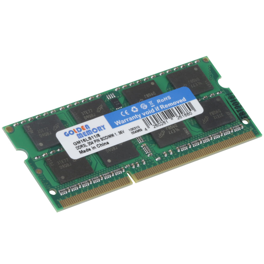 Memoria Notebook 8gb Ddr3 L 1600 Golden 1.35 Low Voltage bbdi
