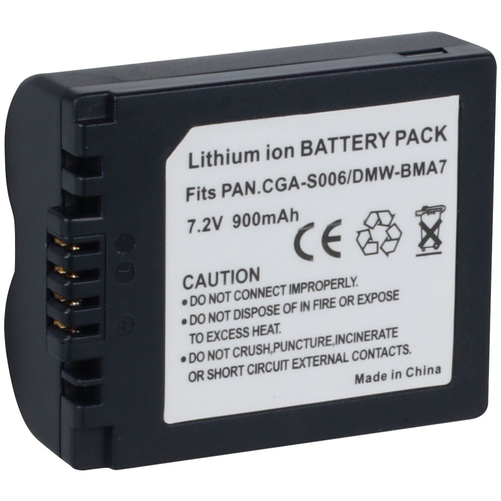 Heib – Batteria per Panasonic Lumix DMC-FZ8 Series – Li-Ion – 7,2 V