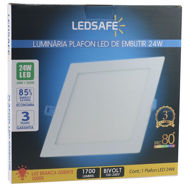 Luminaria-Plafon-24w-LED-Embutir-Branco-Quente-4