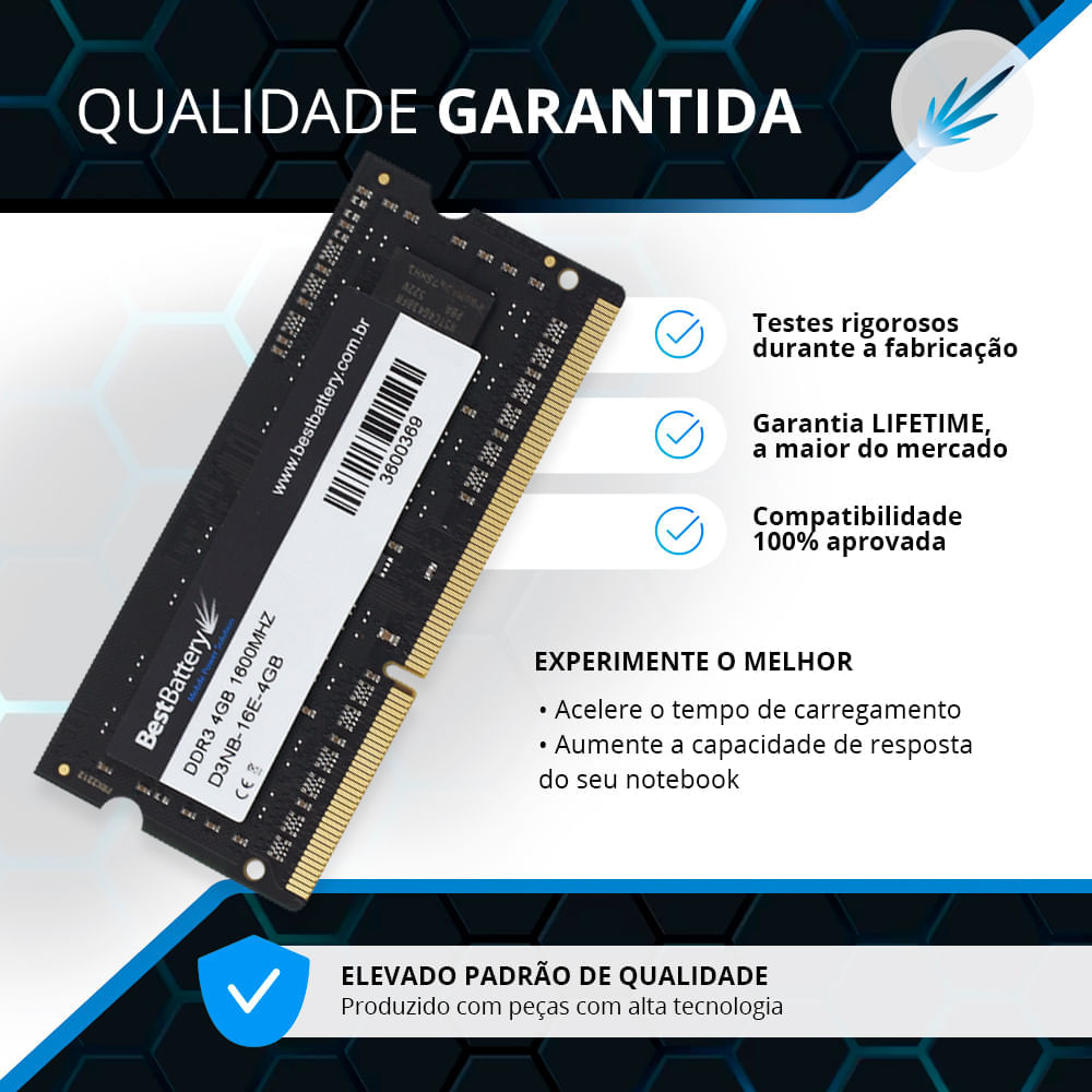 Ddr3 Mémoire Ram 8Go Kit(2X4Go)1600Mhz Cl11 Udimm Module De Mémoire Pc3