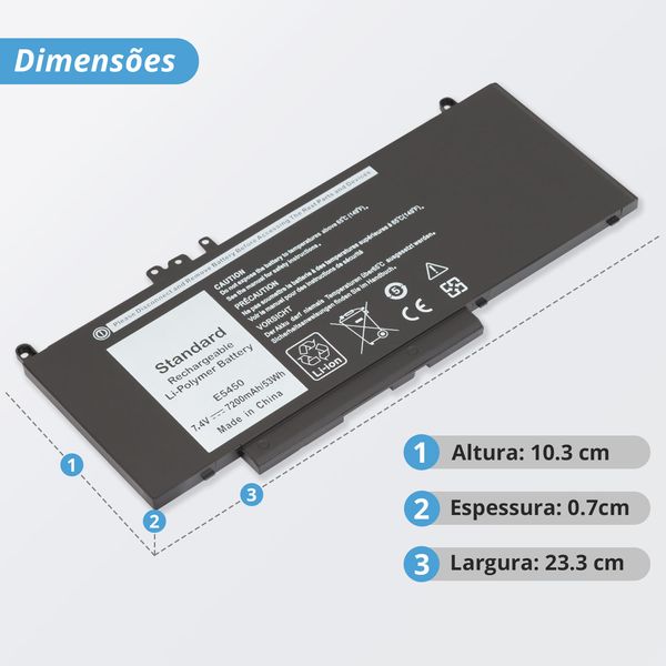 Bateria para Notebook Dell Latitude E5450-6?v=20250328174934