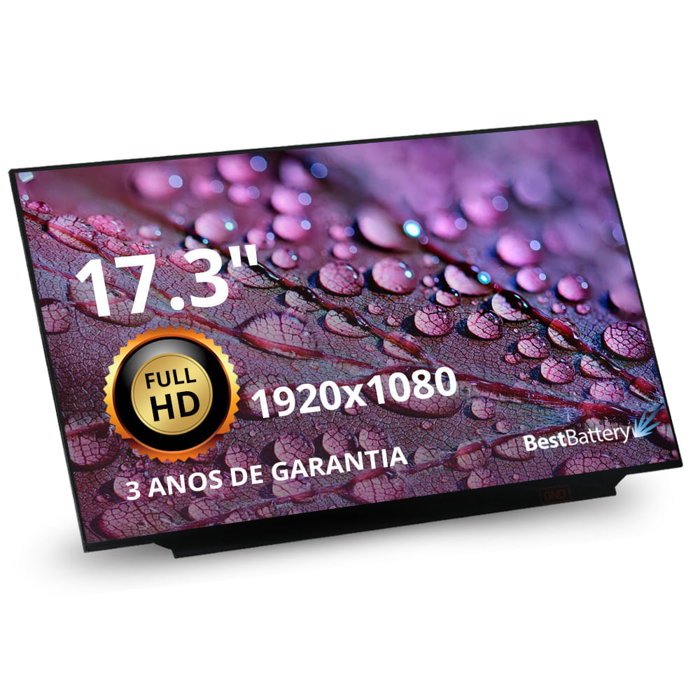 Tela Notebook Dell P48E - 17 3 Tela Notebook Dell P48E - 17 3