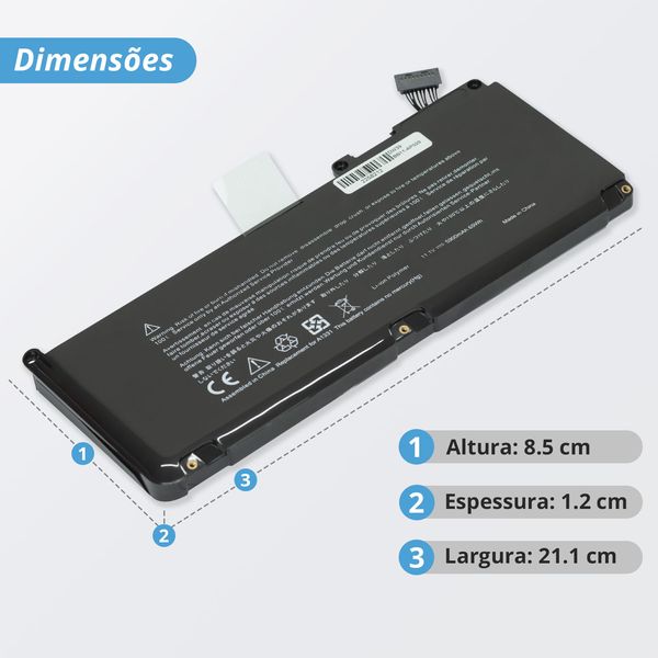 Bateria para Notebook Apple MacBook Core 2 DUO 2 4GHZ 13 3-inch Unibody A1342 (EMC-6?v=20250522140758