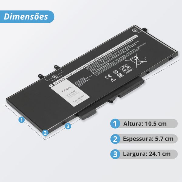Bateria para Notebook Dell Latitude 5501-6?v=20250721143756