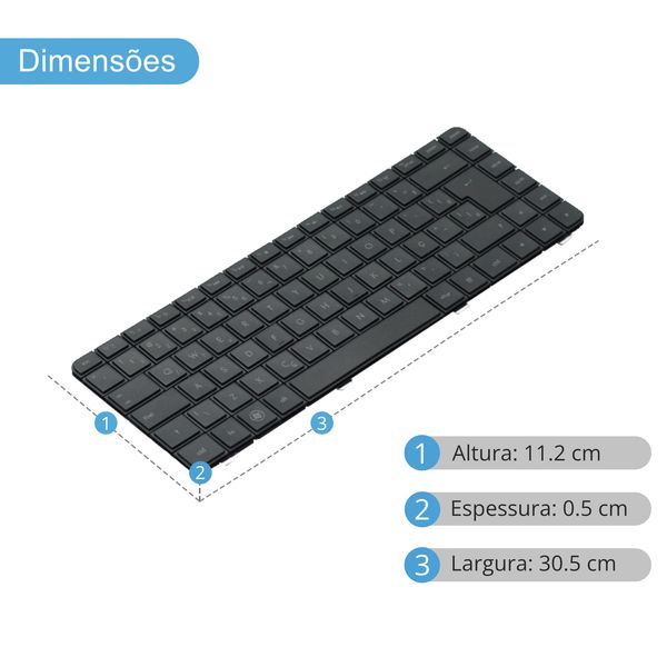 Teclado para Notebook HP Compaq Presario CQ42-320ca-6?v=20260609152917